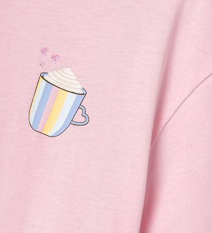 Name It T-Shirt - Crop - NkfSigga - Parfait Pink m. Kop