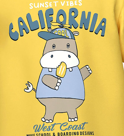 Name It T-Shirt - NmmVux - Yarrow/California