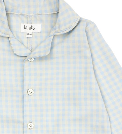 Lalaby Natdragt - Classic - Blue Gingham