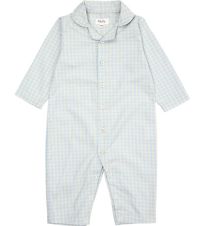 Lalaby Natdragt - Classic - Blue Gingham
