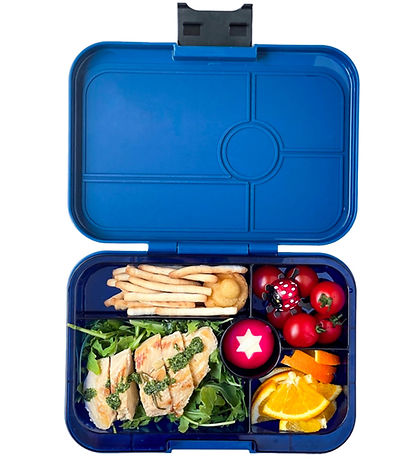 Yumbox Madkasse m. 4 Rum - Bento Tapas - Monte Carlo Blue/Shark