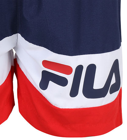 Fila Badeshorts - Langula - Black Iris/Bright White/True Red