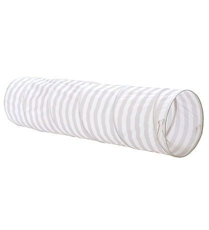 Kids Concept Legetunnel - 180 cm - Grå Striber