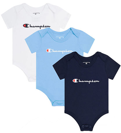 Champion Body k/ - 3-pak - Hvid/Bl/Navy