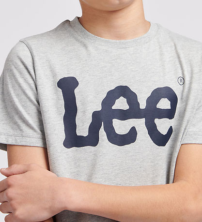 Lee T-Shirt - Wobbly Graphic - Vintage Grey Heather