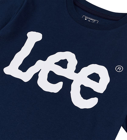 Lee T-Shirt - Wobbly Graphic - Navy Blazer