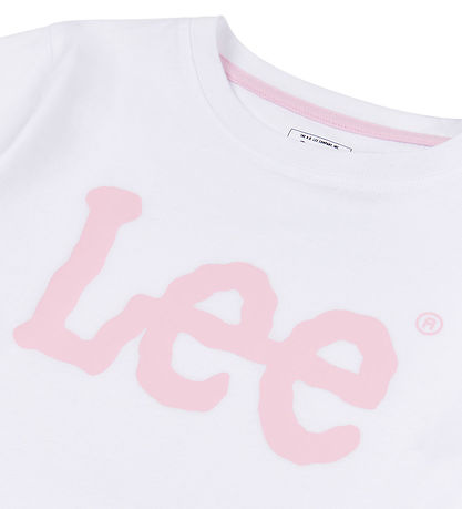 Lee T-Shirt - Wobbly Graphic - Bright White