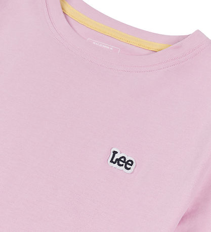 Lee T-Shirt - Badge - Pink Lavender