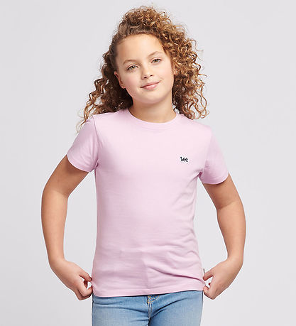 Lee T-Shirt - Badge - Pink Lavender