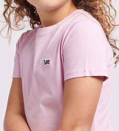 Lee T-Shirt - Badge - Pink Lavender