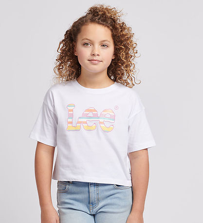 Lee T-Shirt - Stripe Graphic - Bright White