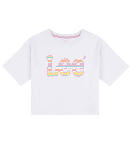 Lee T-Shirt - Stripe Graphic - Bright White