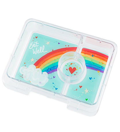 Yumbox Madkasse m. 3 Rum - Bento Snack - Power Pink/Rainbow