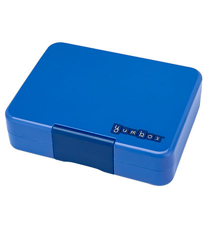 Yumbox Madkasse m. 3 Rum - Bento Snack - Surf Blue/Rocket