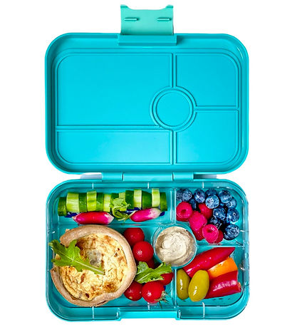 Yumbox Madkasse m. 5 Rum - Bento Tapas - Antibes Blue/Jungle