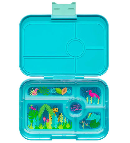 Yumbox Madkasse m. 5 Rum - Bento Tapas - Antibes Blue/Jungle