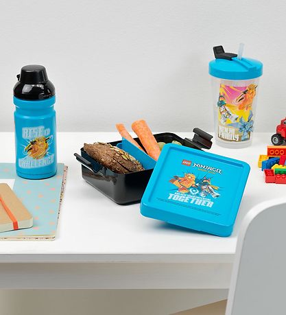 LEGO® Storage Madkasse/Drikkedunk - Ninjago - Blå
