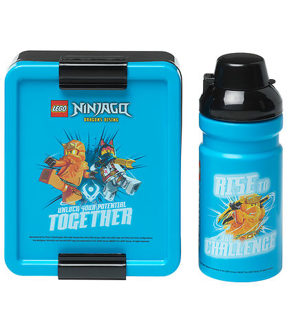 LEGO® Storage Madkasse/Drikkedunk - Ninjago - Blå