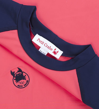 Petit Crabe Badebluse - Raglan - UV50+ - Nectarine/Blue