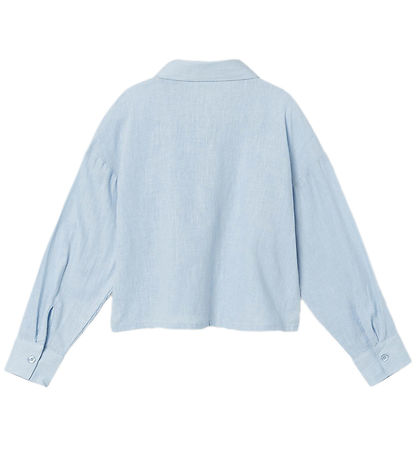 Name It Skjorte - Cropped - NkfFalinnen - Chambray Blue