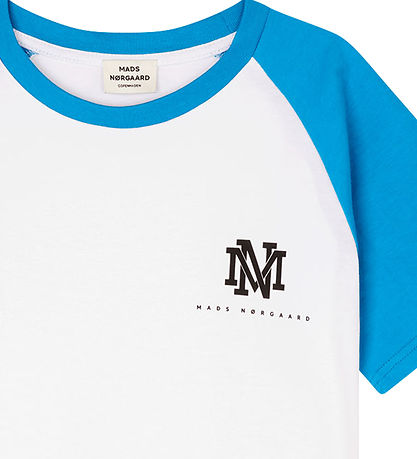 Mads Nrgaard T-shirt - Thorlino - Methyl Blue/White