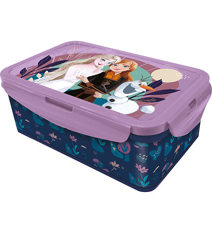 Frost Madkasse - Lunch Box - 21x13 cm - Bl/Lilla