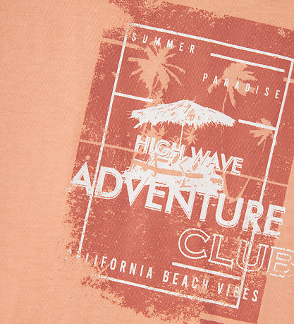 Name It T-shirt - NkmVagno - Papaya Punch/Adventure