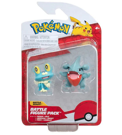 Pokmon Figurer - 2-pak - Battle Figure - Gible/Froakie