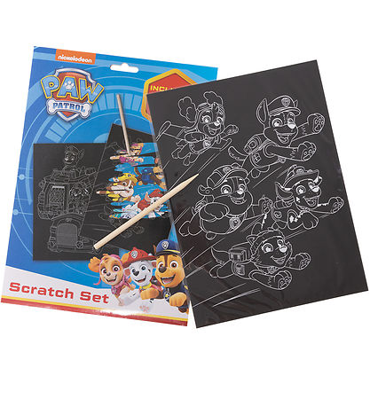 Paw Patrol Kreast - Scratch set m. Pencil