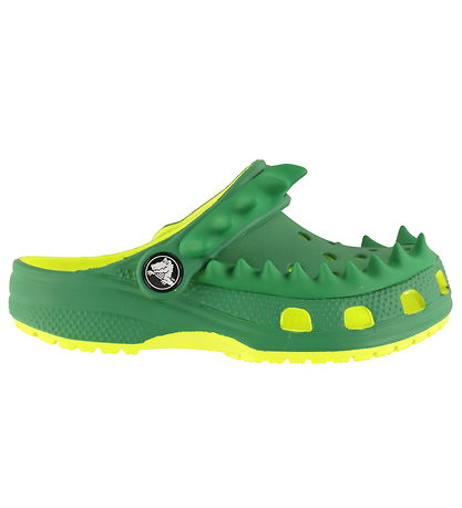 Crocs Sandaler - Classic Spikes Clog T - Acidity/Green Ivy