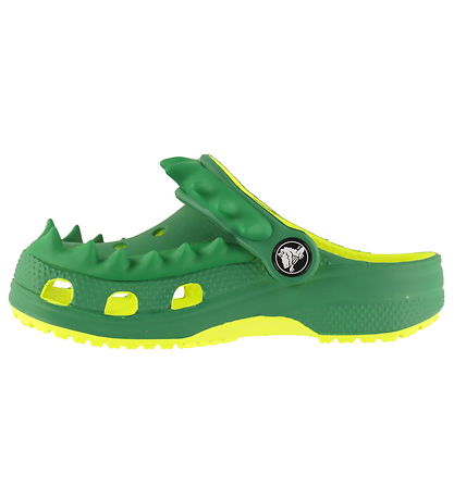 Crocs Sandaler - Classic Spikes Clog T - Acidity/Green Ivy