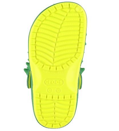 Crocs Sandaler - Classic Spikes Clog T - Acidity/Green Ivy