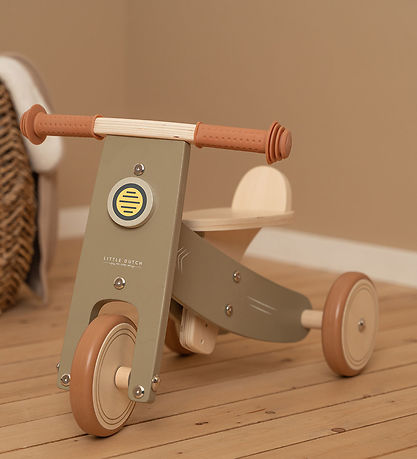 Little Dutch Løbecykel - Træ - Olive