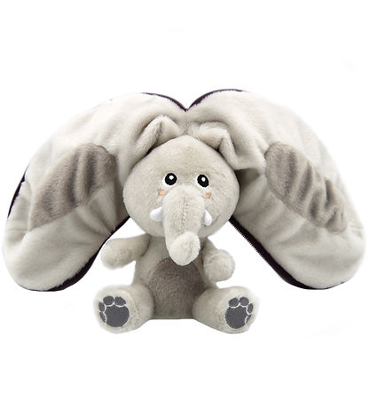 Flipetz Bamse - Velvet The Elephant Eggplant - 20 cm