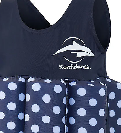 Konfidence Svmmevest - Polka - Bl/White Dot