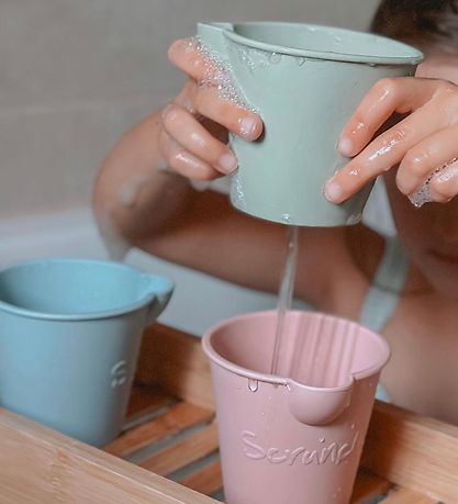 Scrunch Bath Buckets - 3-pak - Sage Green/Dusty Rose/Duck Egg Bl