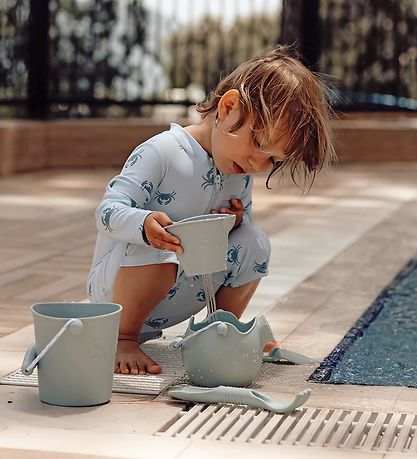 Scrunch Bath Buckets - 3-pak - Sage Green/Dusty Rose/Duck Egg Bl