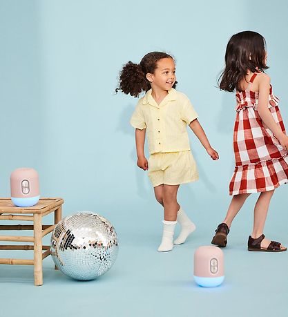 Kreafunk Højtaler m. Lampe - Bluetooth - Glowie - Dusty Rose