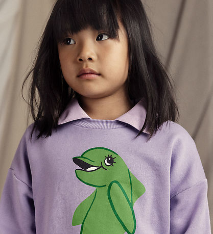 Mini Rodini Sweatshirt - Dolphin - Lilla