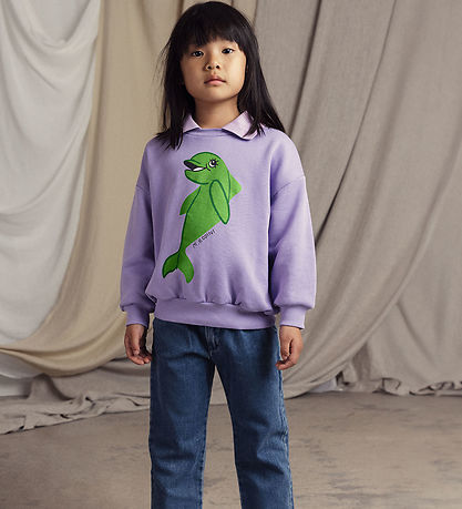 Mini Rodini Sweatshirt - Dolphin - Lilla