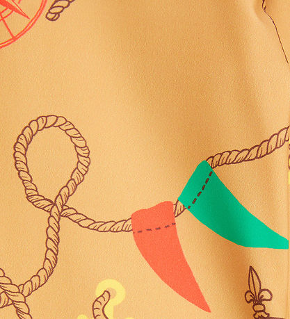 Mini Rodini Badebluse - UV50+ - Nautical Aop - Beige