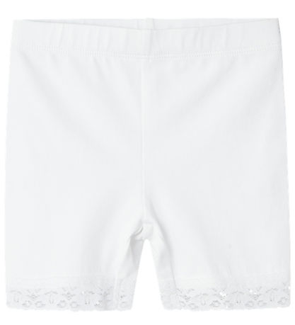 Name It Cykelshorts - NmfVista - Bright White m. Blonder