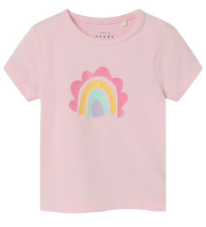 Name It T-shirt - NbfVubie - Parfait Pink m. Glimmer