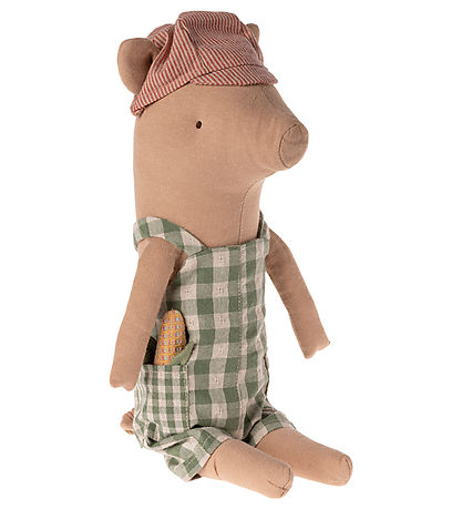 Maileg Bamse - Gris - Dreng - 34 cm - Overall