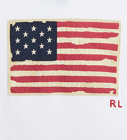 Polo Ralph Lauren T-shirt - Flag - Hvid