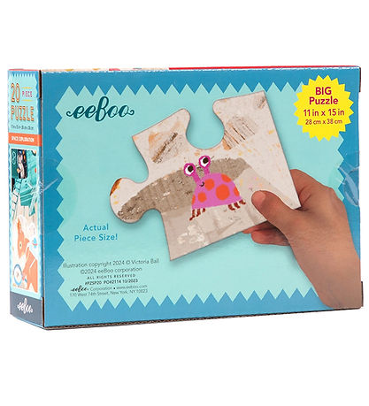 Eeboo Puslespil - 20 Brikker - 28x38 cm - Rummet