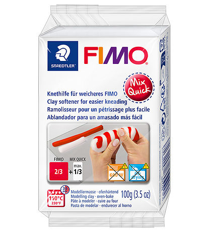 Staedtler FIMO Modellervoks-bldgrer - Mix Qiuck - 100 g - Hvid