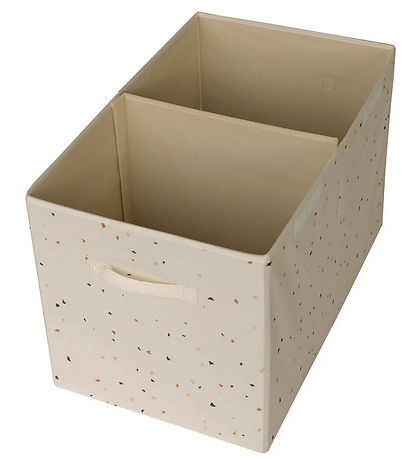3 Sprouts Opbevaringskasse m. Låg - 63x38x39 cm - Terrazzo/Creme