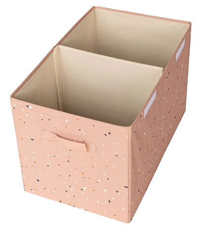 3 Sprouts Opbevaringskasse m. Låg - 63x38x39 cm - Terrazzo/Clay