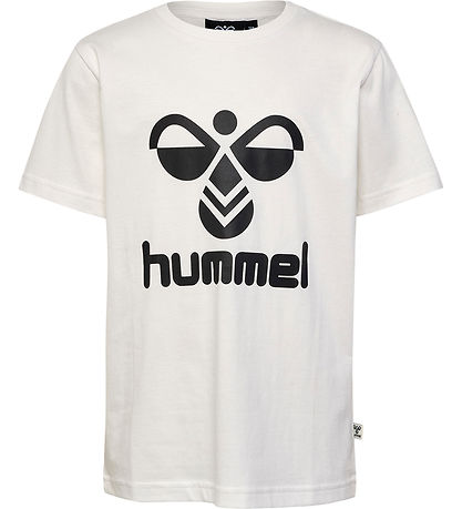 Hummel T-shirt - hmlTres - 2-pak - Caviar/Marshmallow